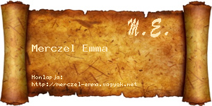 Merczel Emma névjegykártya